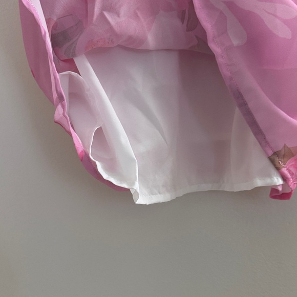 Pink Floral Ruffle Strap Top - Picture 6 of 16